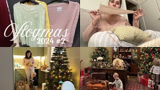 Vlogmas #2🎄 Kalėdinis Krikštenų dvaras, mezgu šaliką, savijauta po gimdymo