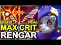 Wild Rift China Rengar Jungle - MAX BURST & Critical Rengar Build Runes - Late Game Broken OP