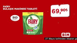 BİM –  Fairy Bulaşık Makinesi Tableti ve Sleepy Islak Havlu