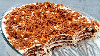 Delicious no-bake cake that disappears in a minute!