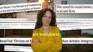 My Honest Thoughts on Booktok, Over Consumption of Books, Loss of Personal Reading Tastes & more