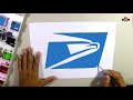 How to draw the USPS logo