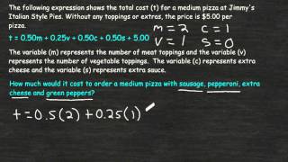 Evaluating An Expression From A Word Problem