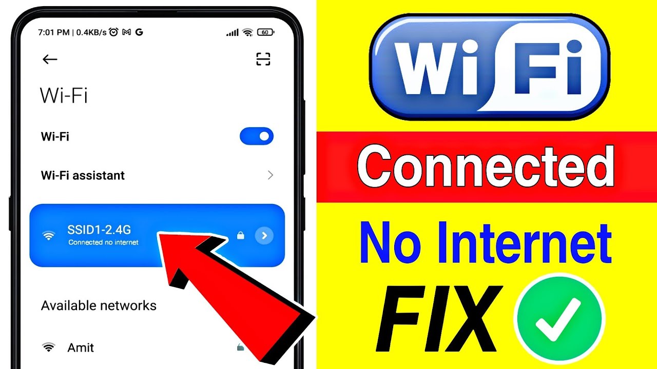 How To Fix WiFi Problem ( Connected, No Internet ) | Connected Without ...