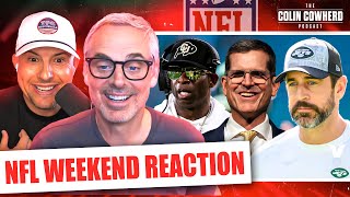 NFL Reaction: Jim Harbaugh's mind games, Deion Sanders issues, Aaron Rodgers was