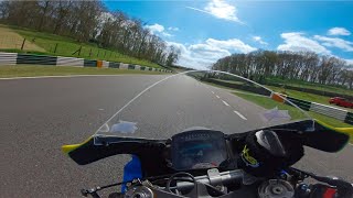 Onboard Mackenzie Riding Lee Johnston's Yamaha R6 Cadwell Park