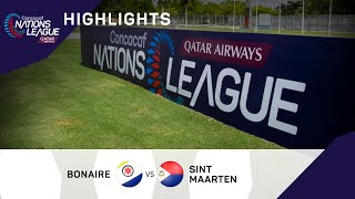 Concacaf Nations League 2022 Highlights | Bonaire vs Sint Maarten