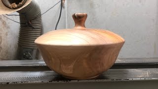 Woodturning Big Lidded Box