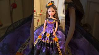 ハロウィン舞踏会へ♪豪華な手作りリカちゃんドレス doll dress