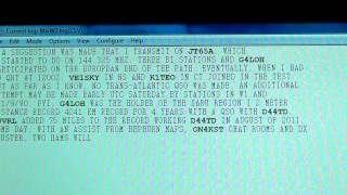 W1AW RTTY bulletin using MixW software on PC