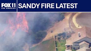 Sandy Fire extends to 1,300 acres; 0% contained | FOX 11 LA