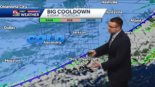 Big cooldown coming. Storms also possible