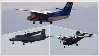 Let 410, Dornier \u0026 PZL M28 landing back to back in Kathmandu.