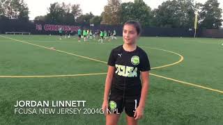 FCUSA New Jersey Player Spotlight - Jordan Linnett