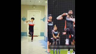 Muhammad Siraj Bowling Action copy 🔥🔥 || #shorts #cricket #viral