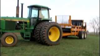 Manure Spreading - John Deere 4440 and Kuhn Knight Spreader