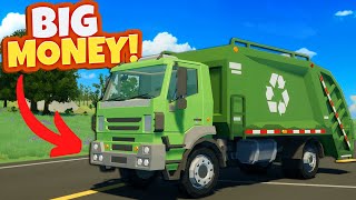 Making BIG MONEY By Becoming a Garbage Truck Driver!? (Motor Town)