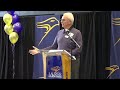 david mcmurray addresses student athletes at the laurier academic luncheon