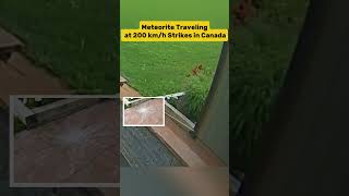 🚀 Meteorite at 200 km/h hits Marshfield, Canada! First-ever video captured. #Meteorite #Canada