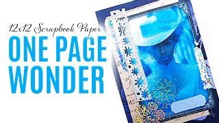 EASY DIY 12x12 Scrapbook Paper One Page Wonder Double Envelope