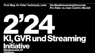 Prof. Mag. Dr. Peter Tschmuck - Die Musikstreamingökonomie