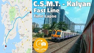 Mumbai Local Time-lapse - CSMT to Kalyan Fast Line Uncut Journey | 0.5 Sec Time lapse