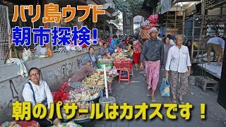 ウブド朝市に行ってみたら、そこはカオスな世界だった/Town review morning market ubud bali(Pasar Ubud)