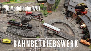 H0 Bahnbetriebswerk model railway layout Deutsche Reichsbahn (DR)