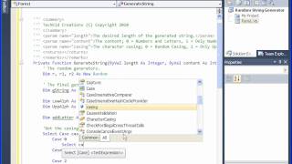 Tech Kid - VB .NET Tutorial - Random String/Text Generator