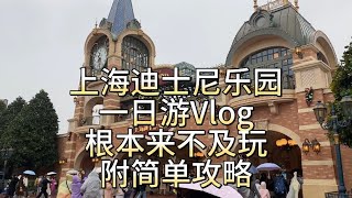 上海迪士尼乐园一日游Vlog，根本来不及玩！附简单攻略