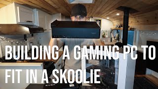 Gaming PC in a TINY HOME || PC Built to Fit in a Skoolie ||  NODE 202 Build + Review