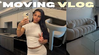 MOVING VLOG: Empty Apartmenr Tour + Unpacking + New Beginnings + Shower Must Haves + Shopping, etc!