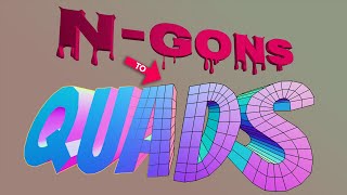 Blender Secrets - 5 minutes of N-Gons to Quads tips