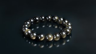 THE EMPEROR | PREMIUM GOLDEN BLACK OBSIDIAN - Crystal Pro | 12mm | Premium