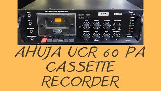 Ahuja UCR 60 PA Cassette Recorder