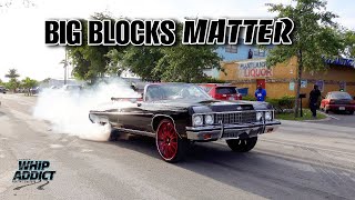 WhipAddict: 496 73 Caprice Donk Convertible on 26s Cuttin Up! Big Blocks Matter!