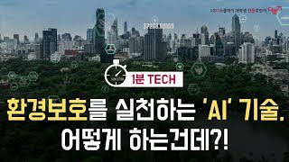 환경보호를 실천하는 'AI' 기술, 어떻게 하는건데?!