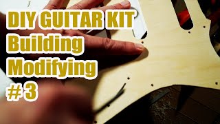 【DIYギターキット】組み立てとモディファイ#3 ピックガード編 〜Building and modifying DIY guitar kit #3〜