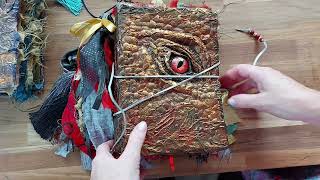 Red fire dragon and a blue water dragon journal.