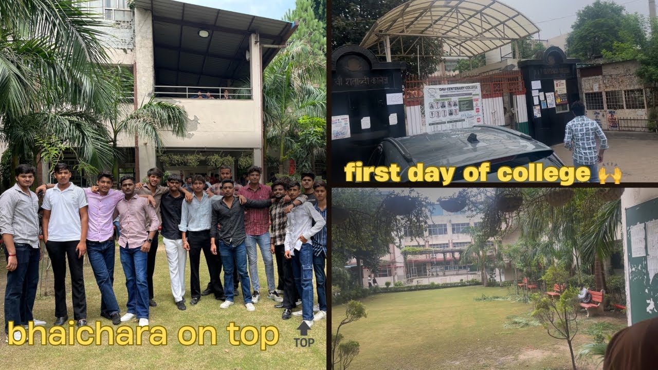 First Day Of DAV Centenary College Faridabad ||@Ladduvlogs0007 - YouTube