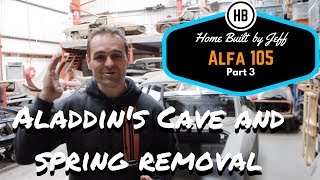 Front spring removal and Aladdin's cave- Alfa Romeo 105 project car build part 3