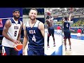 LeBron James vs Stephen Curry Shooting Contest  In Team USA Basketball Practice! 2024 Team USA