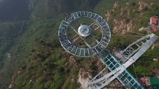 This glass walkway in China is crazy