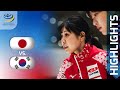 JAPAN v KOREA - Round-robin game Highlights - LGT World Women’s Curling Championship 2023