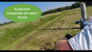 Christmas Tree planting prep. Using a subsoiler to mark future Christmas tree rows