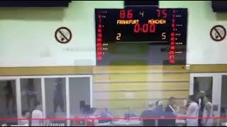 German prospect Ivan Kharchenkov(FC Bayern Munich) half court  buzzer beater in Frankfurt