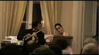 Bach: Invention on Two Flutes by Noemi Gyori \u0026 Gergely Madaras