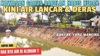 AIR LANCAR & DERAS !! Kawasan GABUS SELESAI HUJAN - Aliran Air Sejak NORMALISASI KALI SEPAK DIMULAI