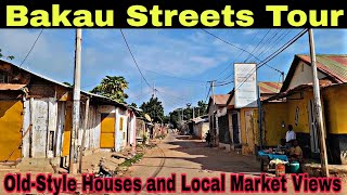 Exploring Bakau Town: Full Drive Craft Market Roads, Old Houses, and Inside Street Views Gambia