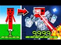 1 vs 9999 SEVİYE SÜPER KAHRAMAN SAMET !! - Minecraft